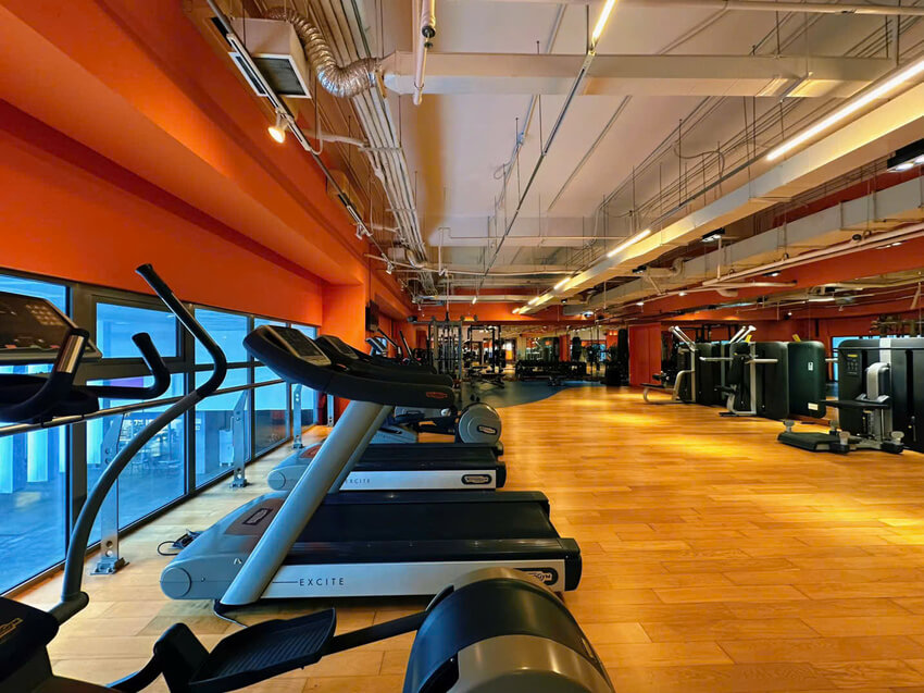 Phòng gym tại Đảo Kim Cương